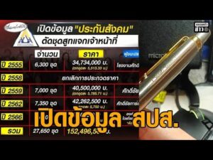 โฆษก สำนักงานประกันสังคมขอดูข้อมูลก่อน จัดซื้อสูทไปกี่ครั้ง – สำนักงานประกันสังคมซื้อปากกาด้ามละเกือบ 500 บาทแจกปีใหม่ 500 ด้าม อัพเดทข่าว