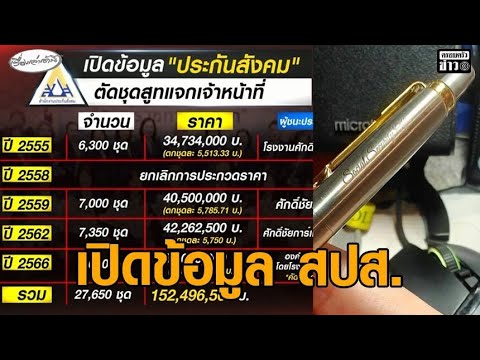 โฆษก สำนักงานประกันสังคมขอดูข้อมูลก่อน จัดซื้อสูทไปกี่ครั้ง – สำนักงานประกันสังคมซื้อปากกาด้ามละเกือบ 500 บาทแจกปีใหม่ 500 ด้าม อัพเดทข่าว