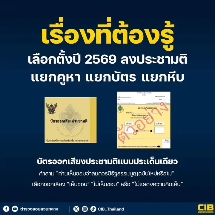 เรื่องที่ต้องรู้-เลือกตั้งปี-2569-ลงประชามติ-สำคัญอย่างไร-️