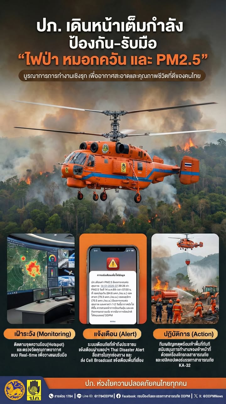 สู้ไฟป่า-ลดฝุ่น-pm25-ปภ.-เตรียมพร้อมรับมือเต็มรูปแบบ-ช่
