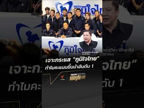 เจาะกระแส ภูมิใจไทย ทำไมคะแนนขึ้นนำอันดับ 1   เลือกตั้ง69 อนุทิน