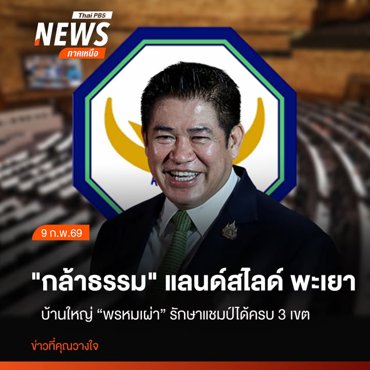 (9-กพ.69)-จังหวัดพะเยา-ซึ่งการเลือกตั้งครั้งที่ผ่านมา-พรรคพ