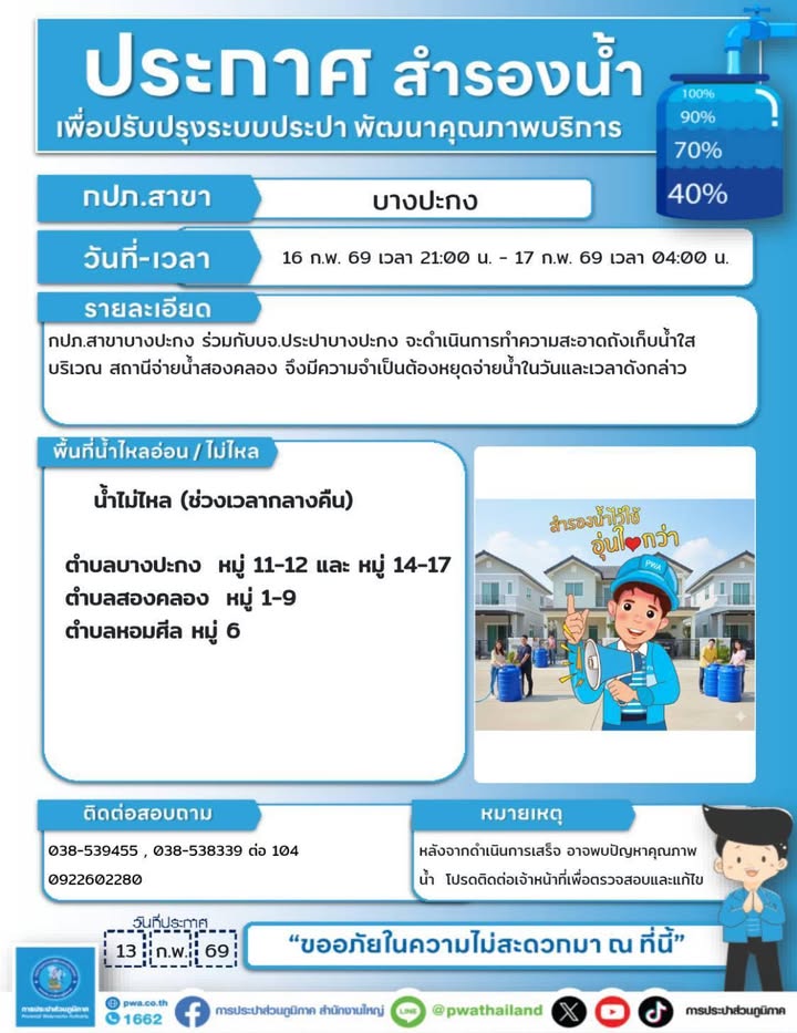 -น้ำไม่ไหลชั่วคราว-เพื่อทำความสะอาดถังน้ำใสสถา-|-2026-02-13-10:forty-five:00