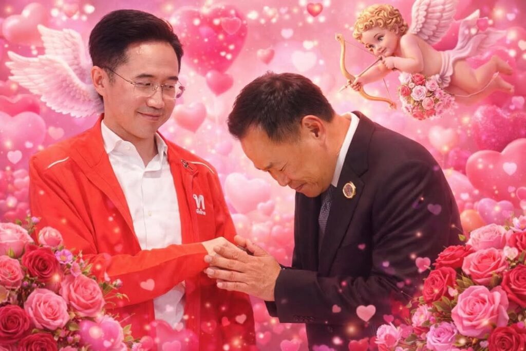 รักกันหวานชื่น-รับวันวาเลนไทน์-️-ภูมิใจไทยð©·-เพื่อไทย-โดยทั