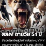 สลด-ชายวัย-54-ปี-ที่โคราช-ติดเชื้อพิษสุนัขบ้า-หลังถูกกัดที่ขา-2-ข้าง-เมื่อ-6-ธค.68-พบแสดงอาการป่ว