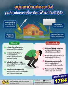 อยู่กลางแจ้งในช่วงที่ฟ้าครึ้ม-อย่าชะล่าใจแม้แต่วินาทีเดียว-