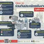 ปภ.-แนะวิธีร่วมกันประหยัดพลังงานในที่ทำงาน-ลดการใช้ไฟฟ้าอย่