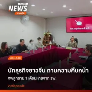 นักธุรกิจชาวจีนพร้อมทนายความ-เข้าพบตำรวจที่สภ.ภูพิงคราชนิเวศ