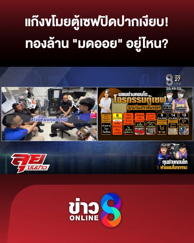 แก๊งขโมยตู้เซฟ-ยังปิดปากเงียบ-ทองคำแท่ง-10-บาท-“มดออย”-อยู่ที่ไหน?