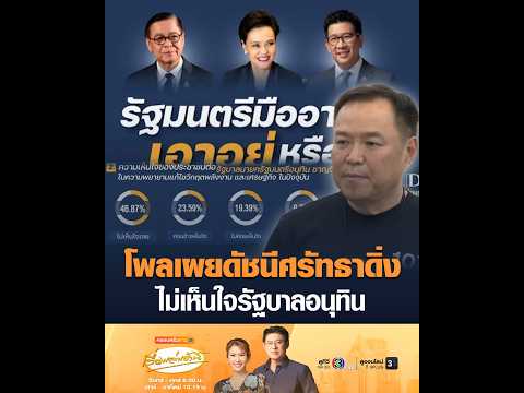 โพลเผยดัชนีศรัทธาดิ่ง ไม่เห็นใจรัฐบาลอนุทิน อัพเดทข่าว