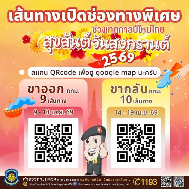 มัดรวม-เส้นทางเลือก-ใช้เดินทางช่วงสงกรานต์-2569.-ตำรวจ