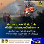 ปภ.-ยกระดับ-ส่ง-ka-32-ทั้ง-2-ลำ-ปฏิบัติการคู่ขนานเหนือน่านฟ