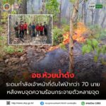ððð¡ðððð§ð-:-อช.ห้วยน้ำดัง-ระดมกำลังเจ้าหน้าที่ดับไฟป่ากว่า-70