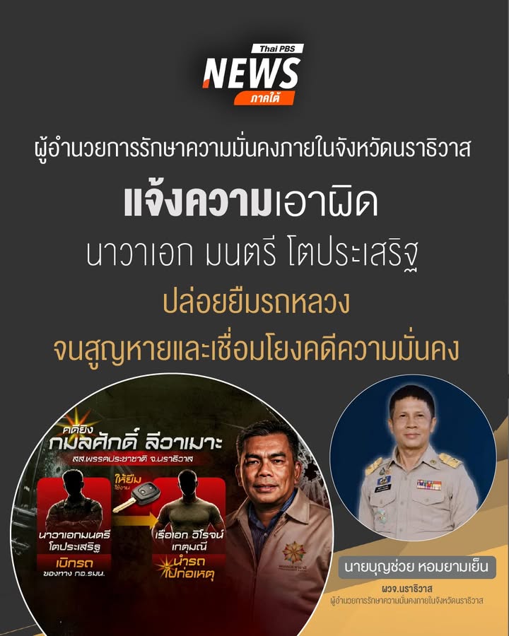 นายบุญช่วย-หอมยามเย็น-ผวจ.นราธิวาส-ในฐานะผู้อำนวยการรักษาควา