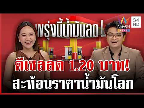 ด่วน พรุ่งนี้มีเฮ น้ำมันดีเซลลด 1.20 บาทต่อลิตร ส่วนเบนซินรอไปก่อน  20/04/69