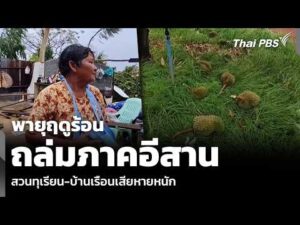 พายุฤดูร้อน ถล่มภาคอีสาน สวนทุเรียน-บ้านเรือนเสียหายหนัก  21 เม.ย. 69
