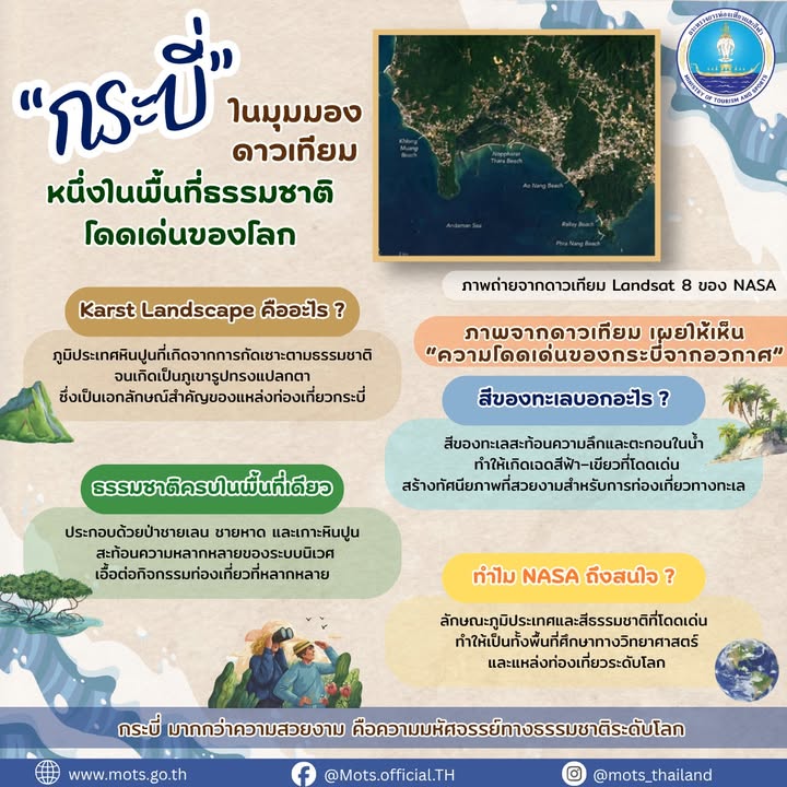 -กระบี่-พื้นที่ชายฝั่งทะเลอันดามันที่เต็มไปด้วยความหลากหล