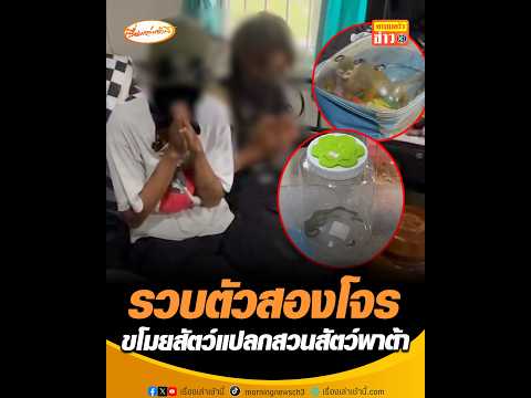 รวบตัวสองโจร ขโมยสัตว์แปลกสวนสัตว์พาต้า อัพเดทข่าว