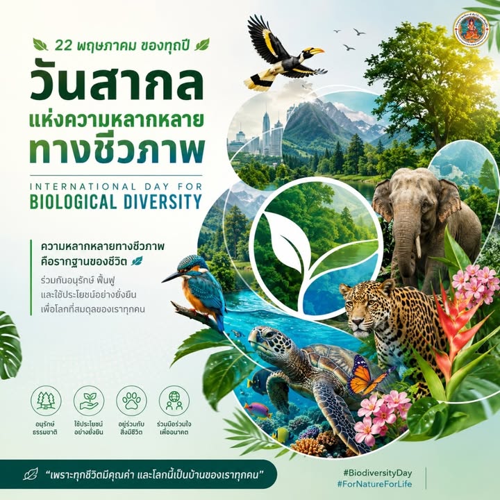 22-พฤษภาคม-“วันสากลแห่งความหลากหลายทางชีวภาพ”-เพื่อย้ำเตือนใ