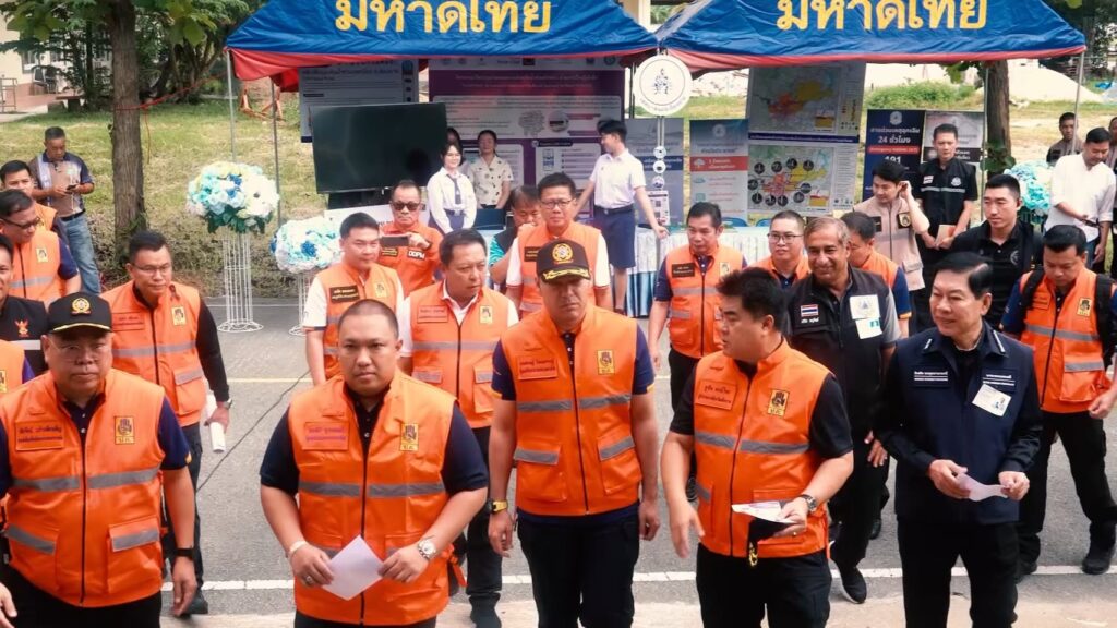 ปภ.-ฝึกการป้องกันและบรรเทาสาธารณภัย-กรณีอุทกภัย-ในพื้นที่จัง