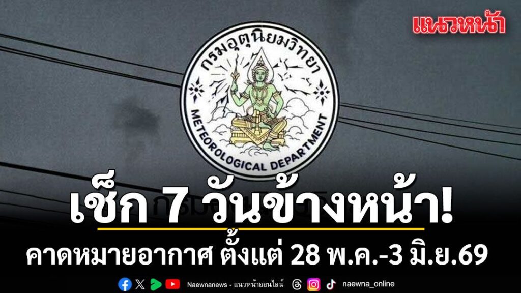 วันที่-28-พฤษภาคม-2569-เวลา-1200-น.-กรมอุตุนิยมวิทยา-คาดหมา