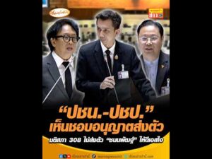 ปชน.-ปชป. เห็นชอบอนุญาตส่งตัว มติสภา 308 ไม่ส่งตัว ชนนพัฒฐ์ ให้ดีเอสไอ อัพเดทข่าว