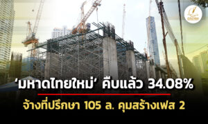 มหาดไทยใหม่-คืบหน้า-3408%-ยังคงเป้าเสร็จปี-70-จ้างที่ปรึกษาคุมงานเฟส-2-วงเงิน-105-ล.