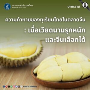 ความท้าทายของทุเรียนไทยในตลาดจีน-️เมื่อเวียดนามรุกหนัก-และจ
