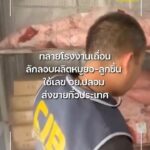 ตำรวจสอบสวนกลาง-ทลายโรงงานเถื่อนลอบผลิตหมูยอ-ลูกชิ้น-ป