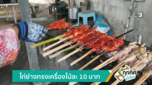 ไก่ย่างทรงเครื่องไม้ละ-10-บาท-จังหวัดพังงา-ข่าวใต้แลได้ที่เรา-#t