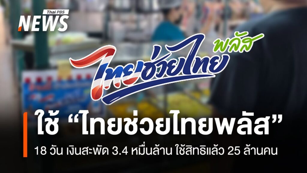 ใช้-“ไทยช่วยไทยพลัส”-18-วัน-เงินสะพัด-3.4-หมื่นล้าน-ใช้สิทธิ