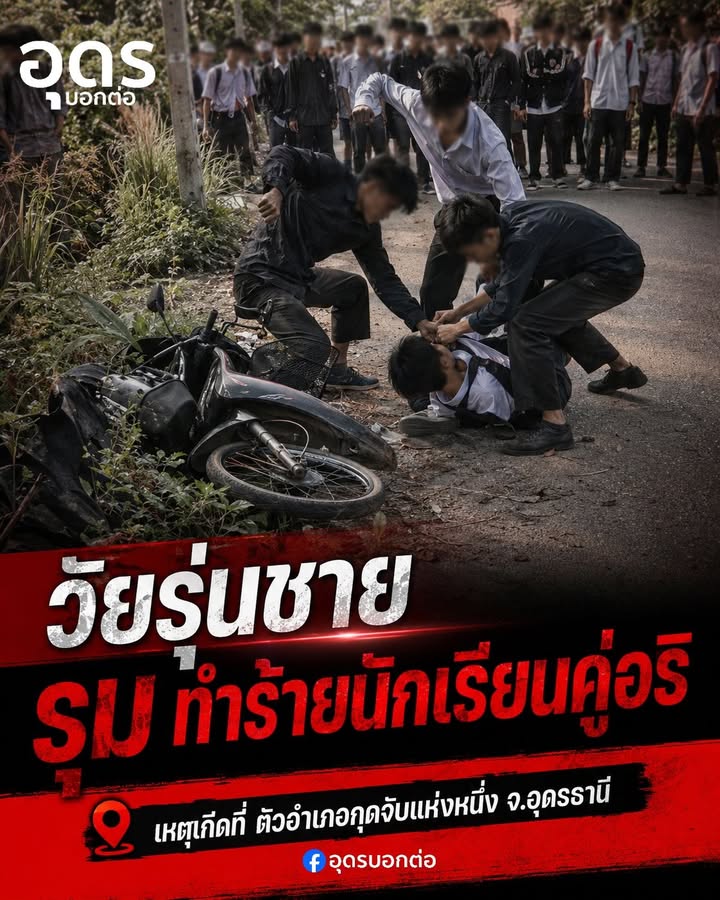 -อ.กุดจับ-ประเทศอุดร-เกิดเหตุวัยรุ่นชายอั่นซุมขนหมอยพวมป่ง