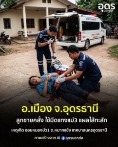 -อเมือง-จ.อุดรธานี-ลูกชายทำร้ายแม่-เจ็บสาหัส-หลังก่อเหตุเจ