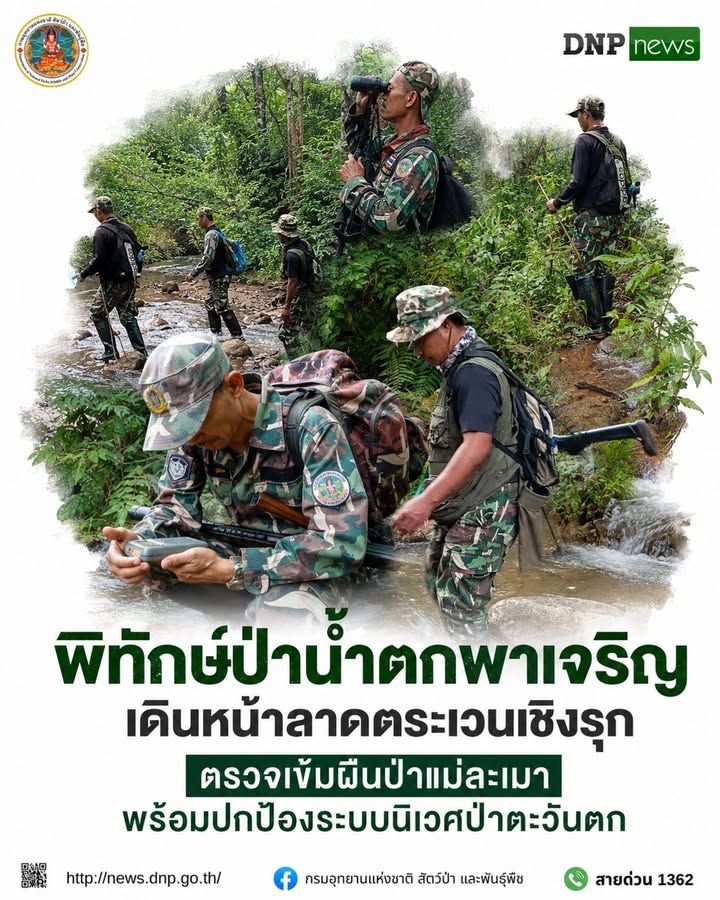 ð¿ðð-ððð£ððð§-:-“พิทักษ์ป่าน้ำตกพาเจริญ”-เดินหน้าลาดตระเวนเชิงร
