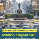 -แจ้งการจราจรติดขัดในตัว-อเมือง-จ.อุดรธานี-วันอาทิตย์ที่-5