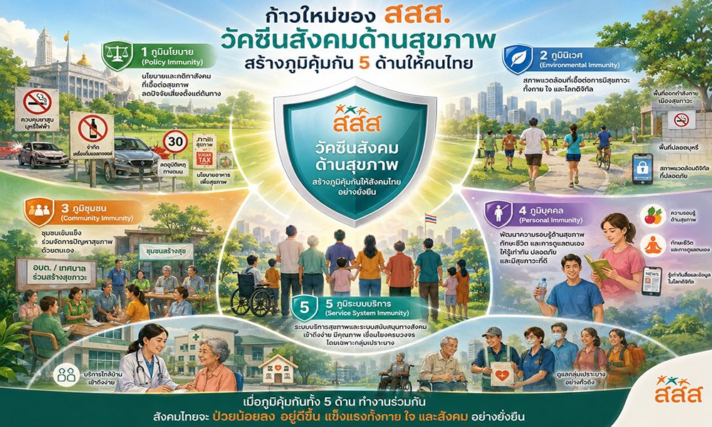 ก้าวใหม่ของ-สสส.-:-วัคซีนสังคมด้านสุขภาพ-สร้างภูมิคุ้มกัน-5-ด้านให้คนไทย