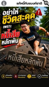 เชื่อไหม?-หนี้เสียแค่หลักพัน-แต่ผลใหญ่กว่าที่คิด-️-หนี้