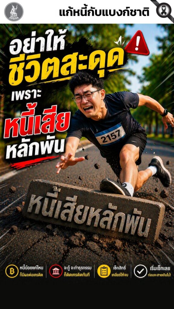 เชื่อไหม?-หนี้เสียแค่หลักพัน-แต่ผลใหญ่กว่าที่คิด-️-หนี้