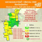 (1/8/69)-…ภาคเหนือมีฝนตกหนักบางแห่ง-ขอให้ประชาชนระวังอันตร