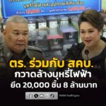 ตร-ร่วมกับ-สคบ.-เปิดปฏิบัติการกวาดล้างบุหรี่ไฟฟ้าตลาดคลองถม-|-2026-08-13-14:01:00
