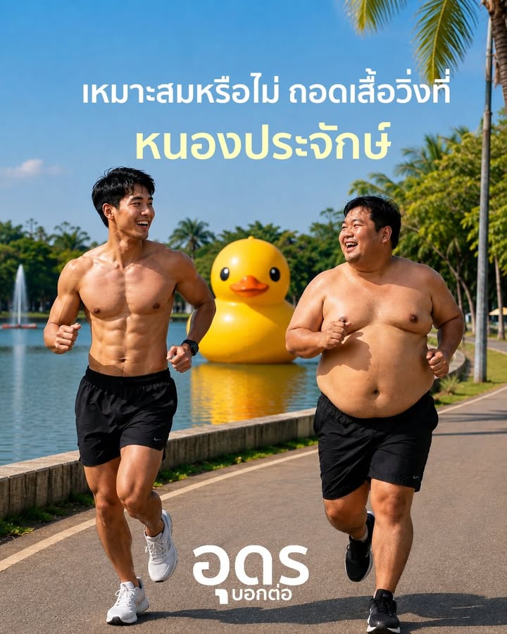 คิดเห็นเช่นไร-กับดราม่าเรื่ิอง-ถอดเสื้อวิ่งในสวนสาธารณะหนอง