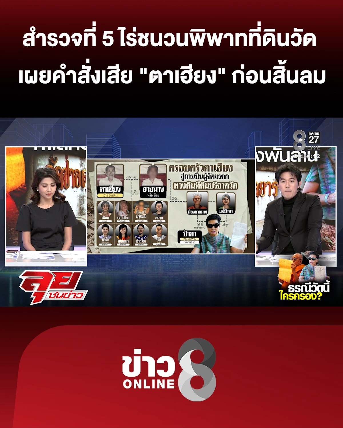 สำรวจพื้นที่-5-ไร่-จุดเริ่มต้นพิพาท-ที่ดินวัด-|ลุยชนข่าว-|15สค.69
