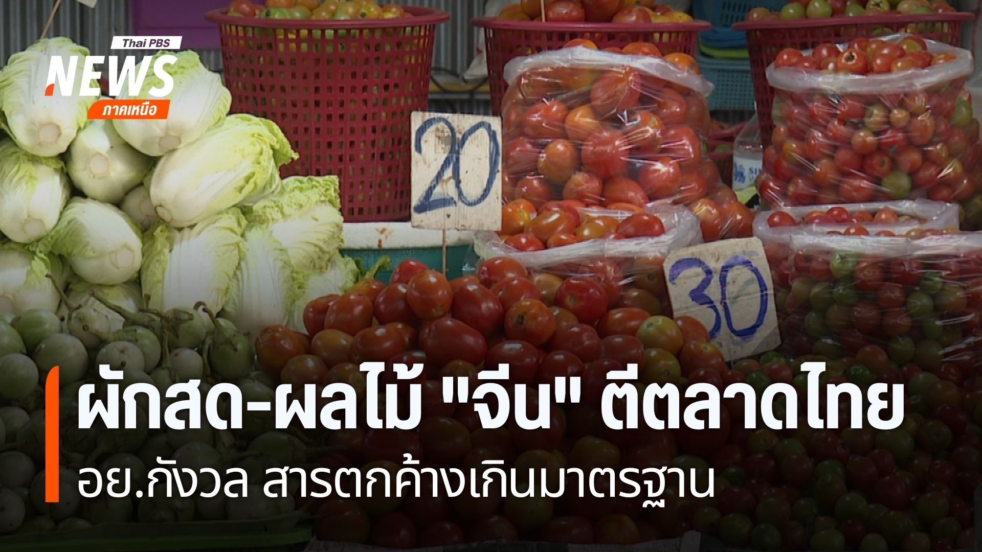 สินค้าผักและอาหารจากประเทศจีนกำลังครองตลาดประเทศไทย-จากข้อได