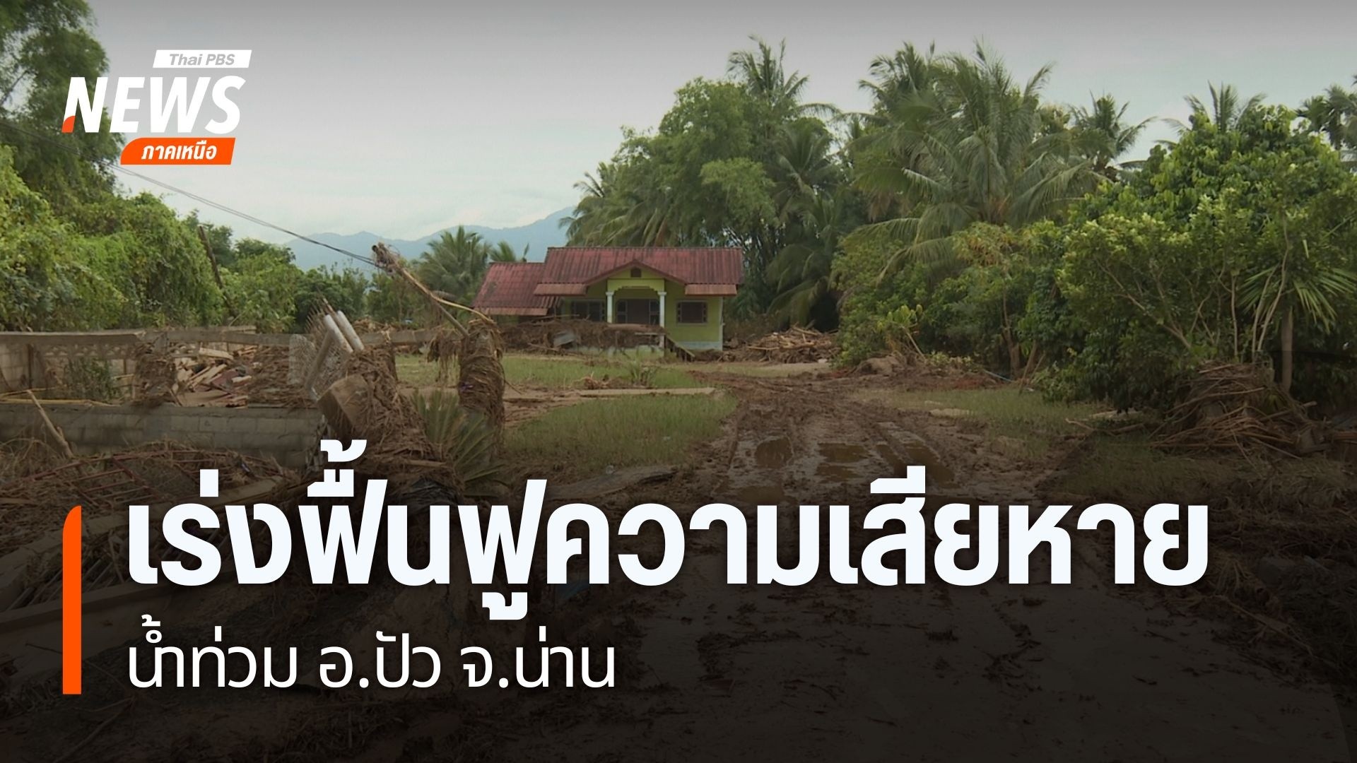 นายกรัฐมนตรีเดินทางลงพื้นที่ติดตามสถานการณ์น้ำท่วมจังหวัดน่า