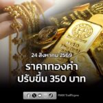 ราคาทองคำวันนี้-วันที่-24-สค.69-ประกาศ-ดีดขึ้นอีก-350-บาท-ท-|-2026-08-24-02:forty-eight:00