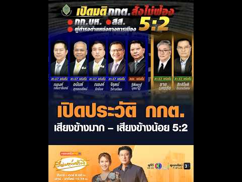 เปิดประวัติ กกต. เสียงข้างมาก – เสียงข้างน้อย 5:2 อัพเดทข่าว