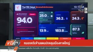 หมอกควันข้ามแดนปกคลุมเมืองหาดใหญ่-ค่าฝุ่นอยู่ในเกณฑ์กระทบสุข