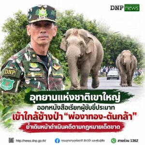 ðððð-:-อุทยานแห่งชาติเขาใหญ่-ออกหนังสือเรียกผู้ขับขี่ประมาทเ