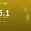 แผ่นดินไหวขนาด 5.1 ริกเตอร์ ที่ ANTOFAGASTA, CHILE