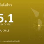 แผ่นดินไหวขนาด 5.1 ริกเตอร์ ที่ ANTOFAGASTA, CHILE